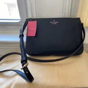 Kate Spade Triple Gusset Crossbody Bag - Black